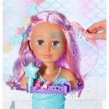 ZAPF Creation BABY born - Sister Styling tête de sirène, Maquillage et tête à coiffer BABY born Sister Styling Mermaid Head, Poupée de bain, Fille, 3 an(s), AA, Multicolore