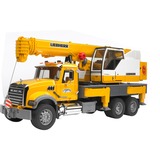 bruder Camion-grue MACK Granite Liebherr, Modèle réduit de voiture Jaune/gris, 02818