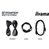 iiyama G-MASTER G2741HSU-B1 écran plat de PC 68,6 cm (27") 1920 x 1080 pixels Full HD Noir Moniteur gaming Noir (Mat), 1x DisplayPort, 1x HDMI, 2x USB-A, 144 Hz, 68,6 cm (27"), 1920 x 1080 pixels, Full HD, Noir