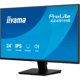 iiyama ProLite X2491HS-B1 23.8" Moniteur Noir (Mat), 1x DisplayPort, 1x HDMI, 120 Hz, 60,5 cm (23.8"), 1920 x 1080 pixels, Full HD, LCD, Noir