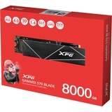 ADATA AGAMMIXS70B-8000G-CS disque 8 To M.2 PCI Express 4.0 NVMe 3D NAND SSD 8 To, M.2, 7300 Mo/s