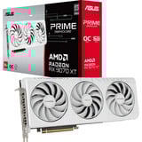 ASUS PRIME Radeon RX 9070 XT OC WHITE, Carte graphique Blanc, 3x DisplayPort, 1x HDMI 2.1, RDNA4
