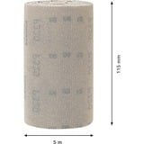 Bosch Expert Rouleau d'abrasif réticulé M480, Feuille abrasive Rouleau abrasif, Grain extra fin, P320, Travail de finition, Décapant, Bois, Beige