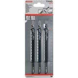 Bosch Lames de scie sauteuse T 344 D Speed for Wood, Lame de scie Lames de scie sauteuse, Panneau aggloméré, Fibre de bois, Bois tendre, Contreplaqué à base de bois, Acier fin au carbone, Gris, 4 mm, 10 cm
