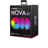 Chieftec Nova Set NF-3012-RGB ventilateurs de boîtier 3 pièces, 120 x 120 x 25 mm, PWM