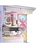 Corsair 3500X LX-R RGB iCUE LINK boîtier midi tower Blanc | 2x USB-A | 1x USB-C | Verre Trempé