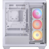 Corsair 3500X LX-R RGB iCUE LINK boîtier midi tower Blanc | 2x USB-A | 1x USB-C | Verre Trempé
