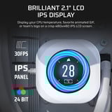 Corsair NAUTILUS RS LCD 2.1" Moniteur  Blanc