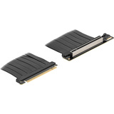 DeLOCK Carte Riser PCI E 5.0 x16>x16 Slot 90° avec câble 30cm, Carte de montage Noir