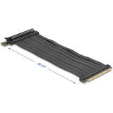 DeLOCK Carte Riser PCI E 5.0 x16>x16 Slot 90° avec câble 30cm, Carte de montage Noir