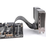 DeLOCK Carte Riser PCI E 5.0 x16>x16 Slot 90° avec câble 30cm, Carte de montage Noir