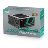 DeepCool DQ850-M-V2L 850W alimentation  Noir, 850 W, 100 - 240 V, 47 - 63 Hz, 12 A, Actif, 110 W