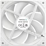 DeepCool FD14 ventilateur de boîtier Blanc, 140 x 140 x 25 mm, PWM, Connecteur de ventilateur PWM à 4 broches