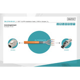 Digitus Câble d'installation professionnel Cat.7 S/FTP simplex, Cca Orange