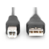 Digitus Câble de connexion USB 2.0 USB-A (connecteur) > USB-B (connecteur) Noir