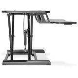 Digitus Garniture de bureau ergonomique, Support de moniteur Noir, Autonome, Réglage de la hauteur, Noir