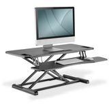 Digitus Garniture de bureau ergonomique, Support de moniteur Noir, Autonome, Réglage de la hauteur, Noir