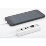 Digitus Hub USB Type-C OTG 3 ports + lecteur de cartes Blanc