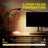 Digitus Lampe de bureau LED, Lumière LED Noir
