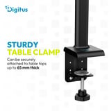 Digitus Lampe de bureau LED, Lumière LED Noir