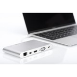 Digitus Station d'accueil universelle, USB Type C™ Argent, USB Type C™, Toutes marques, USB Type-C, Argent