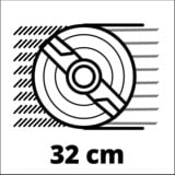 EINHELL GE-CM 18/32 Li-Solo Marcher derrière un tracteur tondeuse Batterie Noir, Rouge, Tondeuse à gazon Rouge/Noir, Marcher derrière un tracteur tondeuse, 180 m², 32 cm, 30 cm, 70 cm, 25 L