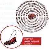 EINHELL GE-CM 36/33 Li (2x2,5Ah) Marcher derrière un tracteur tondeuse Batterie Noir, Rouge, Tondeuse à gazon Rouge/Noir, 5Ah), Marcher derrière un tracteur tondeuse, 33 cm, 2,5 cm, 6,5 cm, 30 L, 4 roue(s)