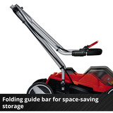 EINHELL GE-CM 36/33 Li (2x2,5Ah) Marcher derrière un tracteur tondeuse Batterie Noir, Rouge, Tondeuse à gazon Rouge/Noir, 5Ah), Marcher derrière un tracteur tondeuse, 33 cm, 2,5 cm, 6,5 cm, 30 L, 4 roue(s)