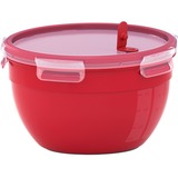 Emsa CLIP & MICRO Rond Boîte 2,6 L Rouge, Transparent 1 pièce(s) Rouge, Boîte, Rond, 2,6 L, Rouge, Transparent, Plastique, Allemagne