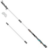 GARDENA Accu-telescopic pruning loppers HighCut 360/18V P4A Set prêt à l'emploi, Sécateur Gris foncé/Turquoise