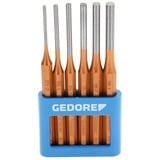 GEDORE Set de tenonnage 6 pcs, Chasse-goupilles Jaune
