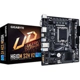 GIGABYTE H610M S2H V2 Carte mère - Prend en charge les processeurs Intel Core 14e génération, VRM numérique hybride 4+1+1 phases, jusqu'à 5600MHz DDR5, 1xPCIe 3.0 M.2, LAN GbE, USB 3.2 Gen 1 carte mère socket 1700 VRM numérique hybride 4+1+1 phases, jusqu'à 5600MHz DDR5, 1xPCIe 3.0 M.2, LAN GbE, USB 3.2 Gen 1, Intel, LGA 1700, Intel® Celeron®, Intel® Core™ i3, Intel® Core™ i5, Intel® Core™ i7, Intel® Core™ i9,..., LGA 1700, 96 Go, DDR5-SDRAM