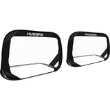 HUDORA Set de 2 buts de football Pop Up, But de football Noir
