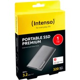 Intenso 1TB Premium Edition 1000 Go Anthracite SSD externe Anthracite, 1000 Go, 1.8", USB Type-A, 3.2 Gen 1 (3.1 Gen 1), 320 Mo/s, Anthracite