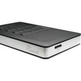 Inter-Tech GD-25LK01 Boîtier HDD Aluminium, Noir 2.5", Boîtier disque dur Noir, Boîtier HDD, 2.5", SATA, Série ATA II, Série ATA III, 5 Gbit/s, Connectivité USB, Aluminium, Noir