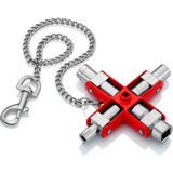 KNIPEX Clé universelle 00 11 06, Clés mixtes à cliquet Argent/Rouge