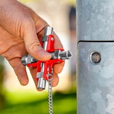 KNIPEX Clé universelle 00 11 06, Clés mixtes à cliquet Argent/Rouge