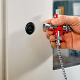 KNIPEX Clé universelle 00 11 06, Clés mixtes à cliquet Argent/Rouge