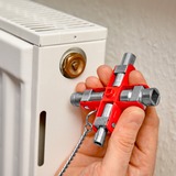 KNIPEX Clé universelle 00 11 06, Clés mixtes à cliquet Argent/Rouge