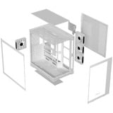 Krux Atron boîtier midi tower Blanc | 2x USB-A | 1x USB-C | RGB | Verre Trempé