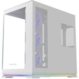 Krux Atron boîtier midi tower Blanc | 2x USB-A | 1x USB-C | RGB | Verre Trempé