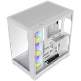 Krux Atron boîtier midi tower Blanc | 2x USB-A | 1x USB-C | RGB | Verre Trempé