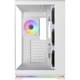 Krux Atron boîtier midi tower Blanc | 2x USB-A | 1x USB-C | RGB | Verre Trempé