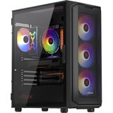 Krux Krux Orona boîtier midi tower Noir | 3x USB-A | RGB | Verre Trempé