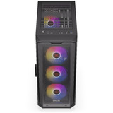 Krux Krux Orona boîtier midi tower Noir | 3x USB-A | RGB | Verre Trempé