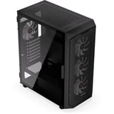 Krux  boîtier midi tower Noir | 3x USB-A | RGB | Verre Trempé