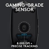 Logitech G203 LIGHTSYNC, Souris gaming Noir, 200 - 8000 dpi, LED RGB