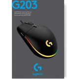 Logitech G203 LIGHTSYNC, Souris gaming Noir, 200 - 8000 dpi, LED RGB