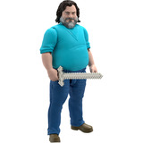 Mattel Minecraft Figurine articulée Steve taille de 30 cm et inspirée du film Minecraft Figurine articulée Steve taille de 30 cm et inspirée du film, 6 an(s), Multicolore, Plastique
