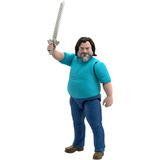 Mattel Minecraft Figurine articulée Steve taille de 30 cm et inspirée du film Minecraft Figurine articulée Steve taille de 30 cm et inspirée du film, 6 an(s), Multicolore, Plastique